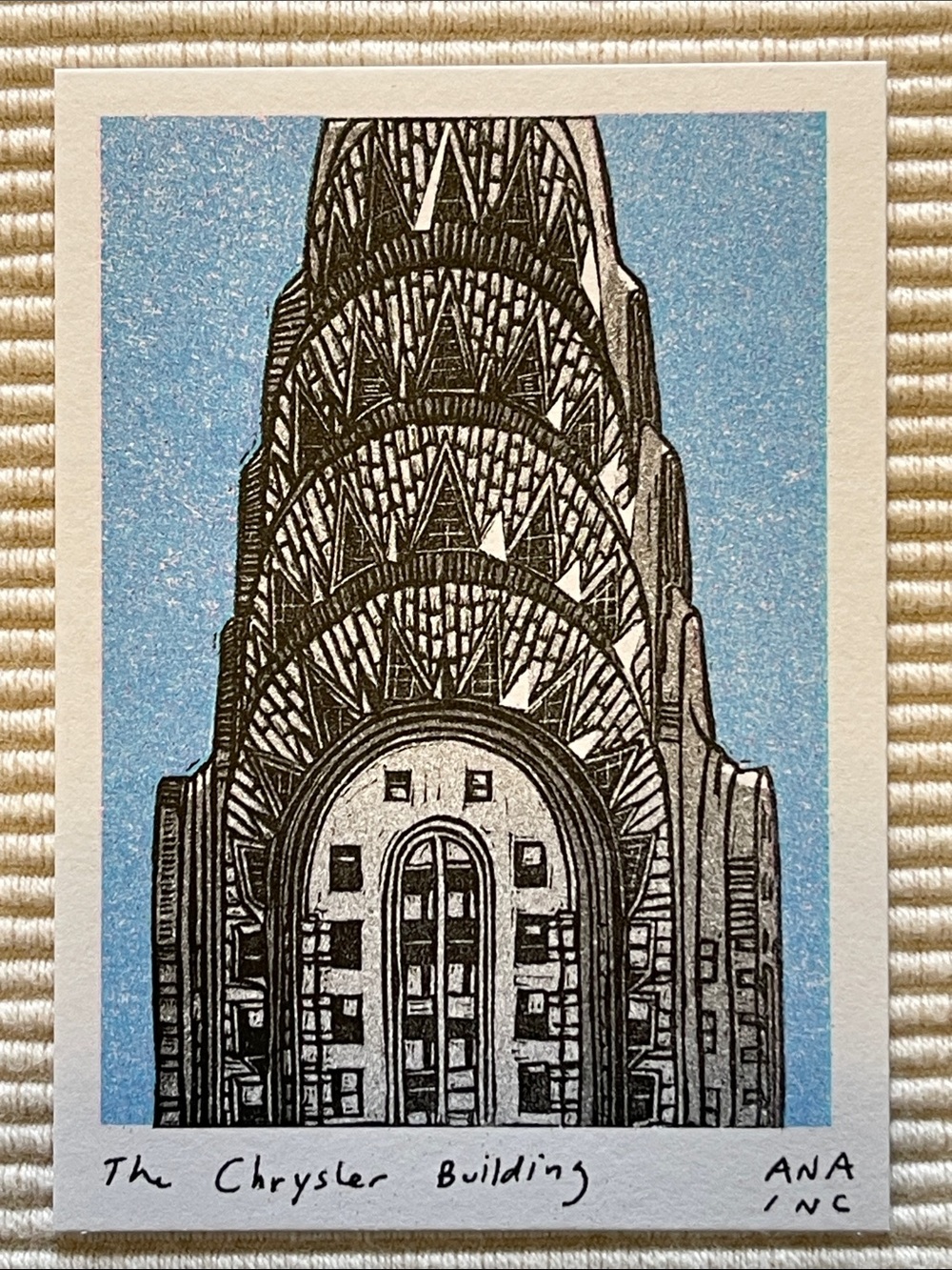 Anastasia Inciardi The Chrysler Building Mini Print